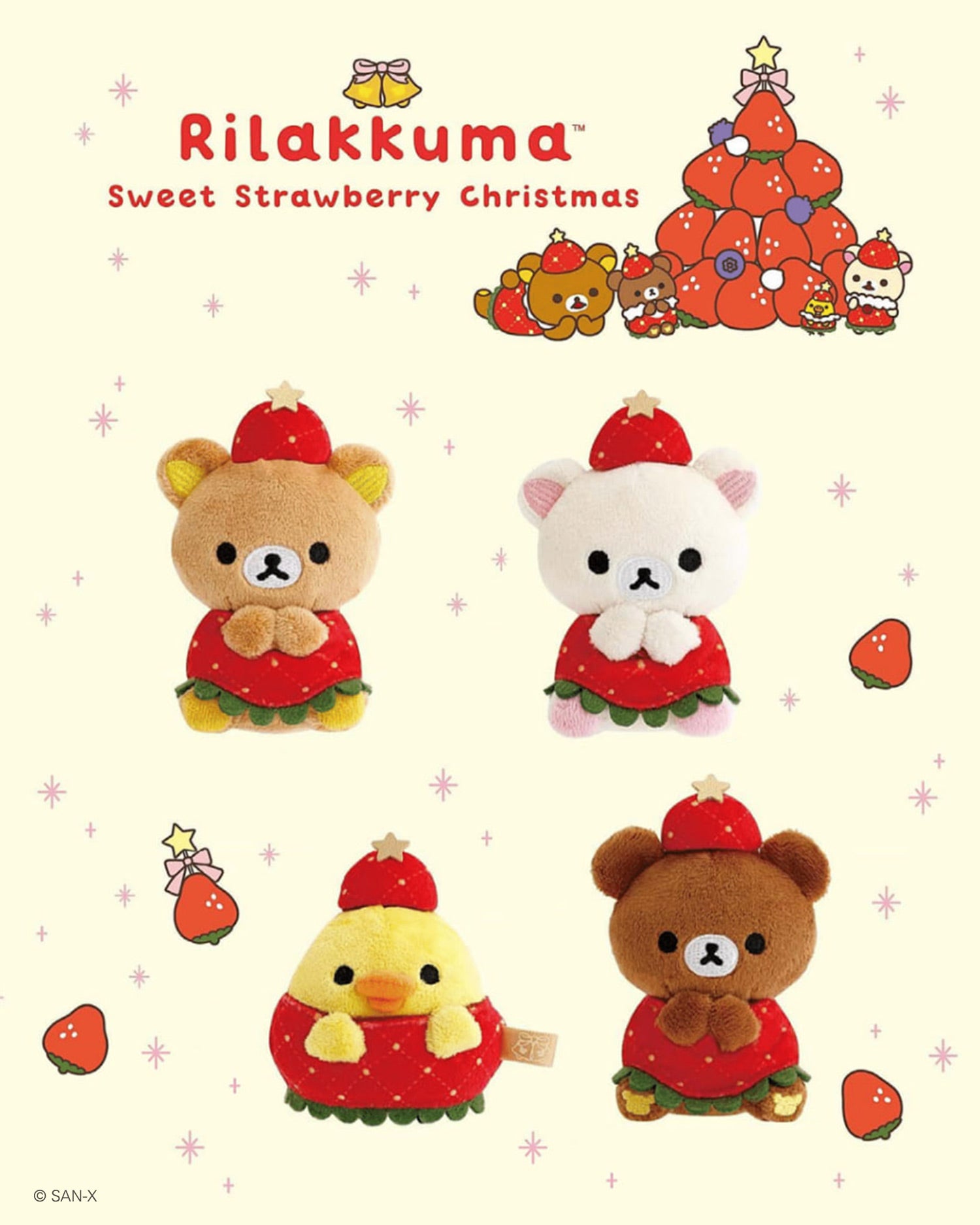 PRE-ORDER | Rilakkuma | Sweet Strawberry Christmas | Kiiroitori