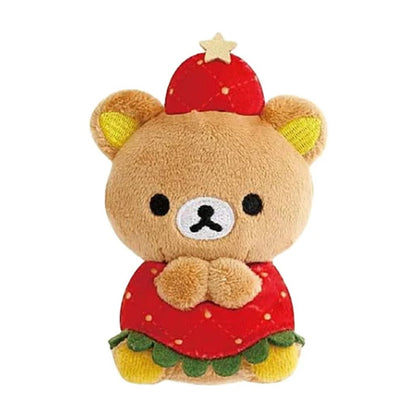 PRE-ORDER | Rilakkuma | Sweet Strawberry Christmas | Rilakkuma Tenori Mini Plush
