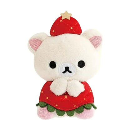PRE-ORDER | Rilakkuma | Sweet Strawberry Christmas | Korilakkuma Tenori Mini Plush