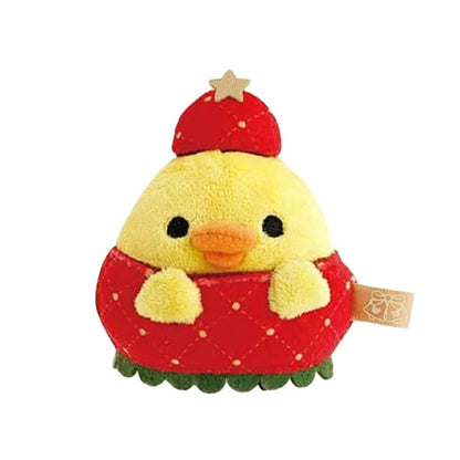 PRE-ORDER | Rilakkuma | Sweet Strawberry Christmas | Kiiroitori Tenori Mini Plush
