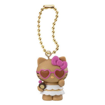 Sanrio | Aloha Swing Collection | Hello Kitty Tanned Keychain Figure
