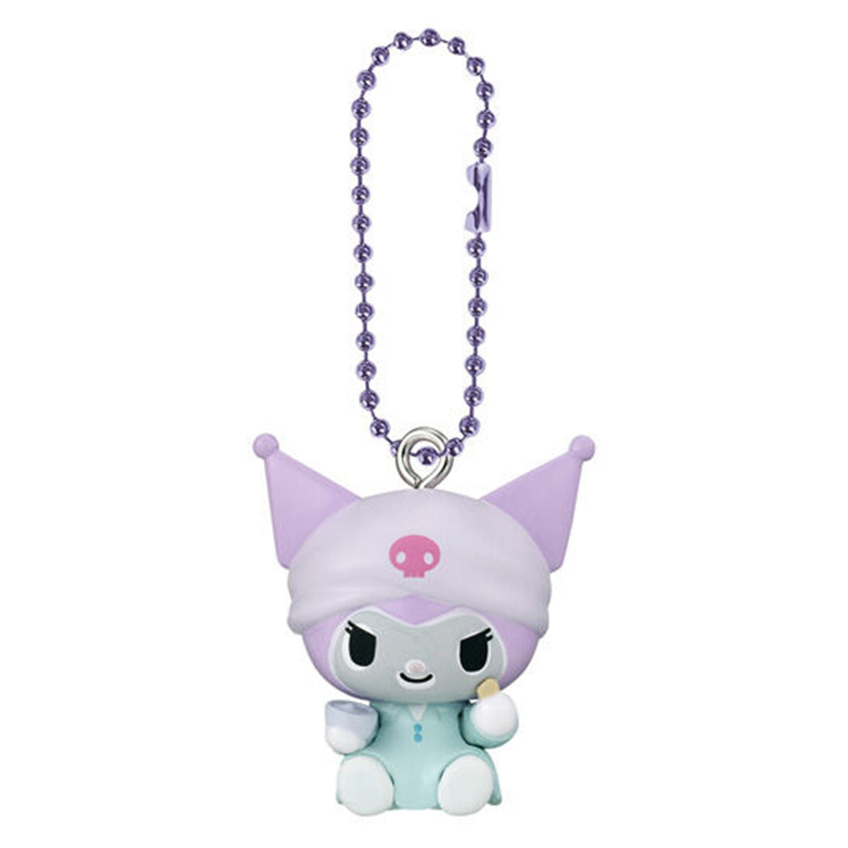 Sanrio | GRWM Mascot Charm | Kuromi Keychain Figure