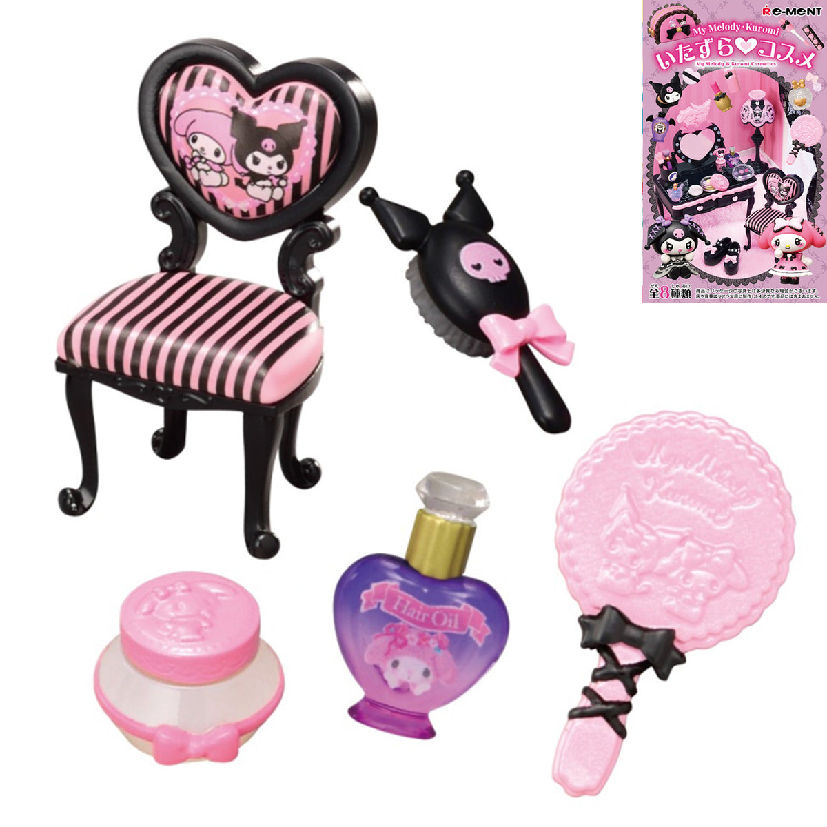 Sanrio | Re-ment | My Melody & Kuromi Cosmetics | Hair Styling Scenary Figure