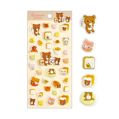 PRE-ORDER | Rilakkuma | Always Bakery Goods | Bakery Puffy Stickers