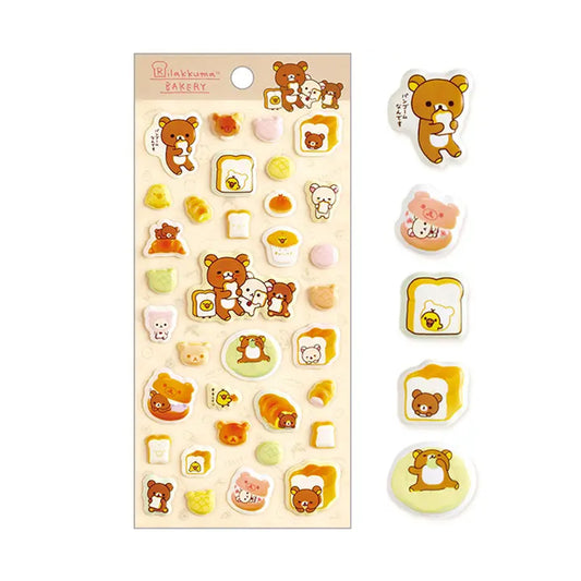 PRE-ORDER | Rilakkuma | Always Bakery Goods | Bakery Puffy Stickers