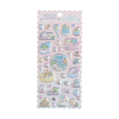 PRE-ORDER | Pukutto Aurora Seal | Sumikko Gurashi Pink Puffy Stickers