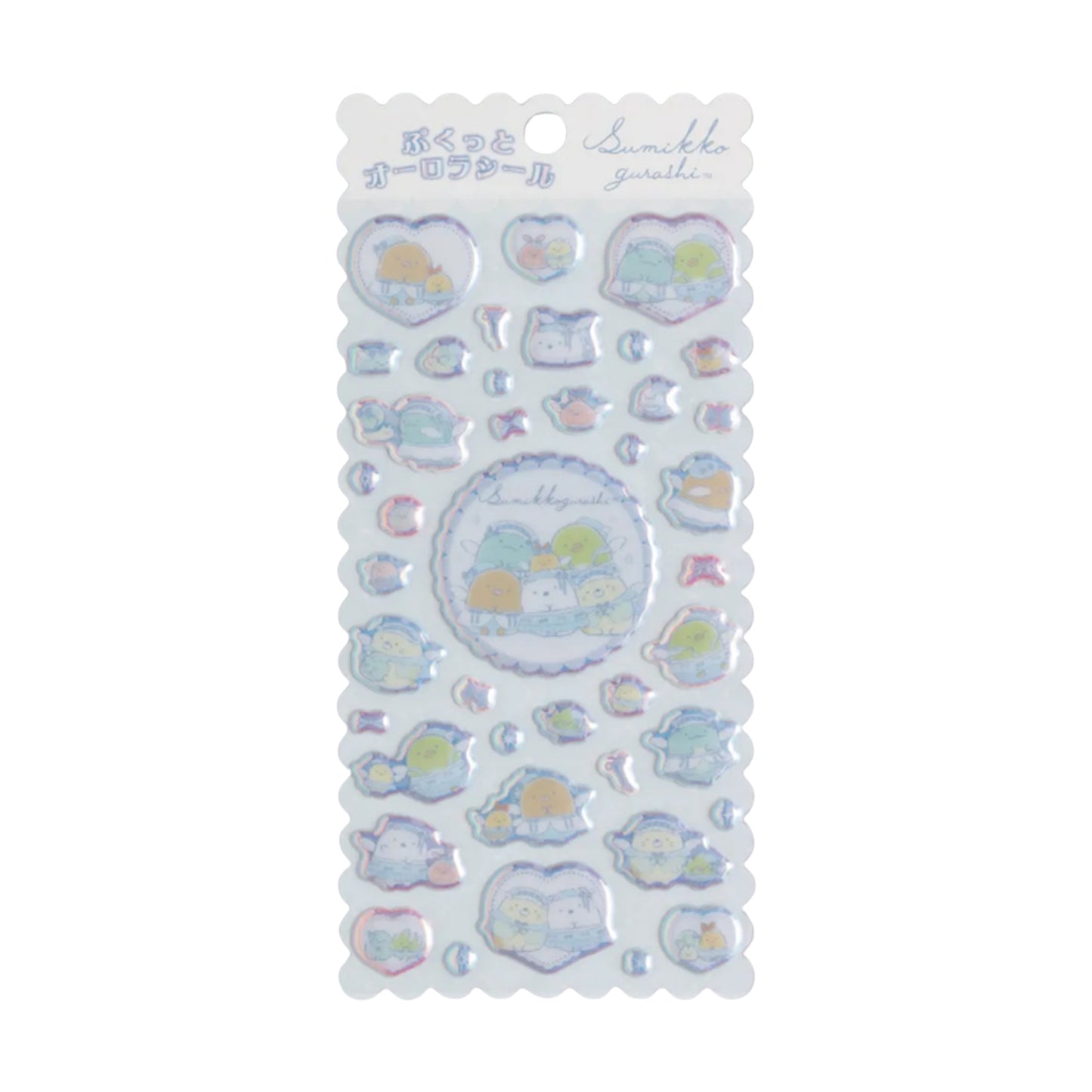 PRE-ORDER | Pukutto Aurora Seal | Sumikko Gurashi Blue Puffy Stickers