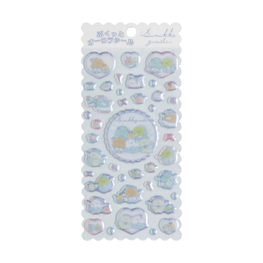 PRE-ORDER | Pukutto Aurora Seal | Sumikko Gurashi Blue Puffy Stickers