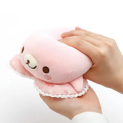 PRE-ORDER | Mamegoma | San-X Universe: Heart | Sakuragoma (Heart Pillow) Mochi Small Plush