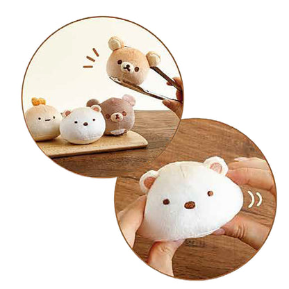 PRE-ORDER | Rilakkuma | Kitchen Zakka | Chairoikoguma (Bread) Mochi Mini Plush