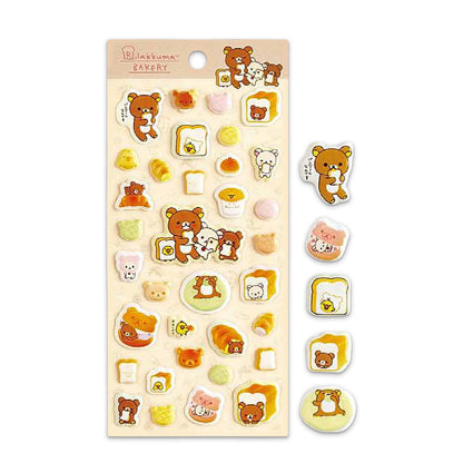 PRE-ORDER | Rilakkuma | Kitchen Zakka | Bakery Puffy Stickers