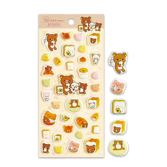 PRE-ORDER | Rilakkuma | Kitchen Zakka | Bakery Puffy Stickers