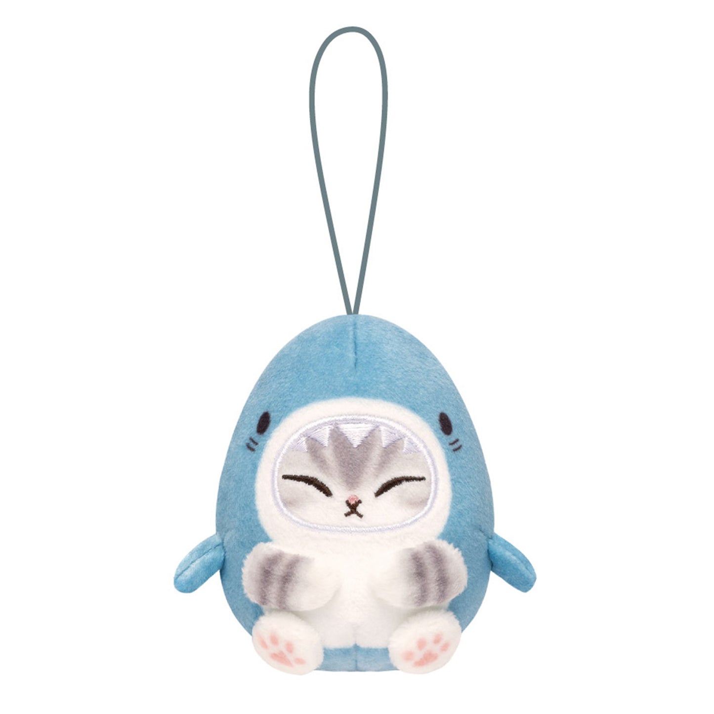 Mofusand | Sea Creatures | Shark Blue Smiling Keychain Mini Plush