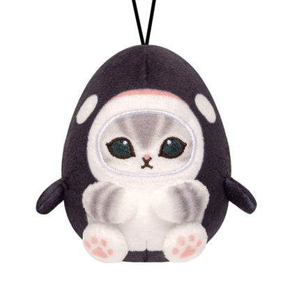 Mofusand | Sea Creatures | Killer Whale Cat Keychain Mini Plush