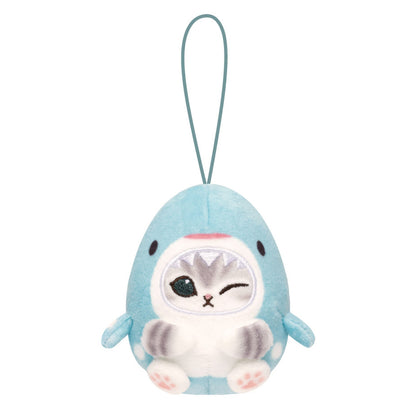 Mofusand | Sea Creatures | Whale Shark Cat Winking Keychain Mini Plush