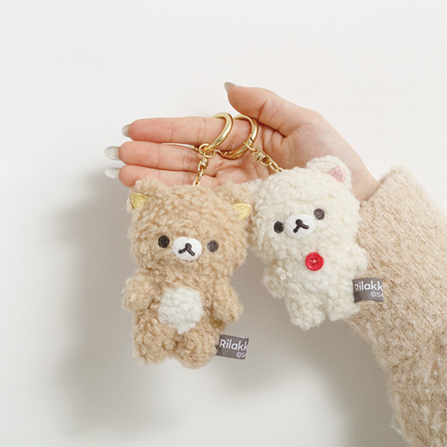 Rilakkuma | Basic Boa Items | Korilakkuma Fluffy Boa Keychain Mini