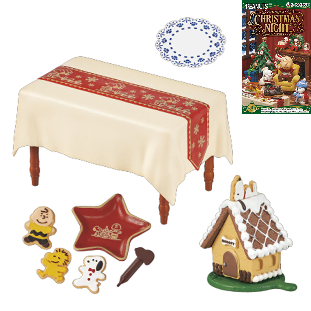 Snoopy | Re-ment | Christmas Night | Decorating Cookies Scenary Figure