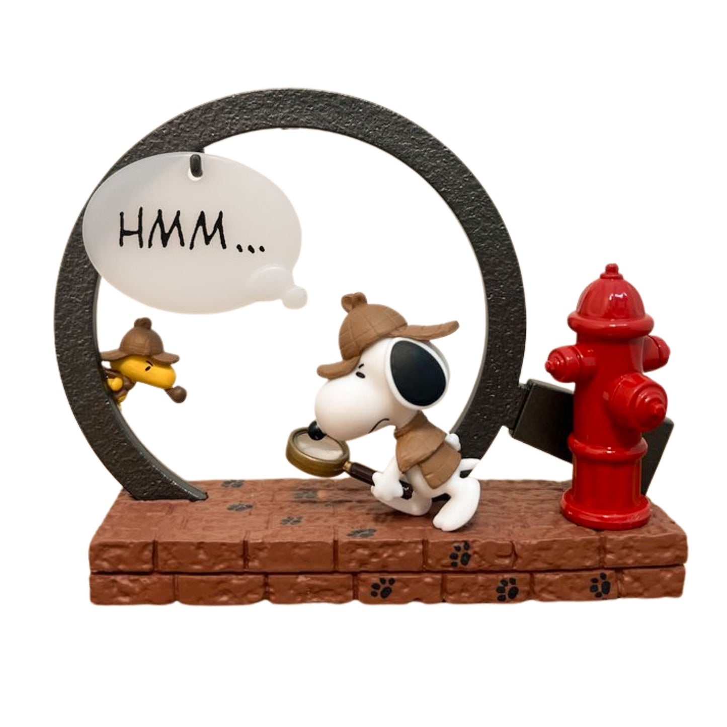 Snoopy | Re-ment | Frame Art Collection | Magnifying Glass Scenery Figure
