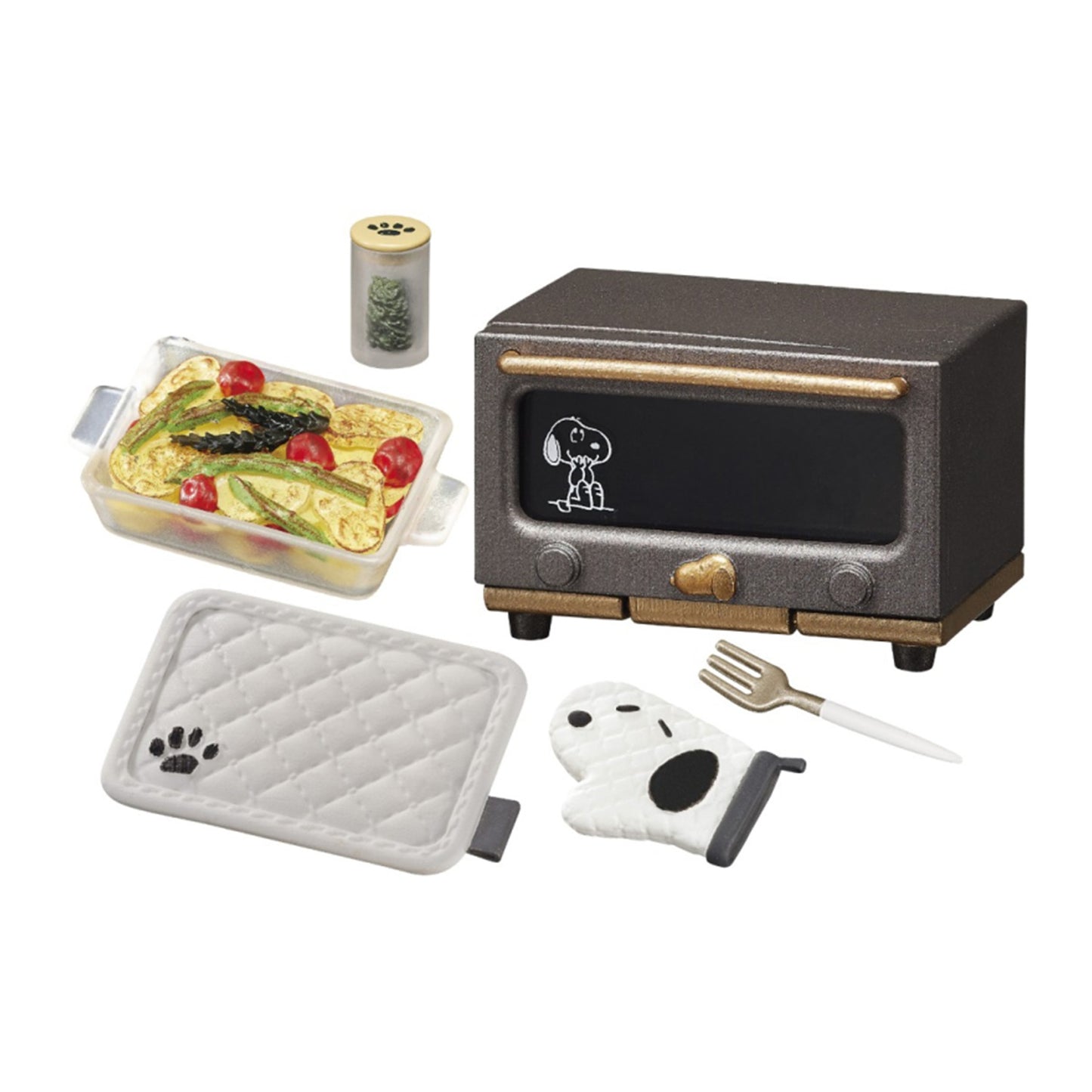 Snoopy | Re-ment | Mono Kitchen | Grilled Vegetables Scenery Figure