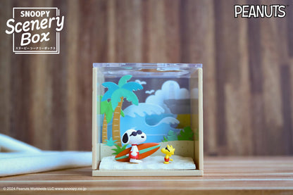 Snoopy | Re-ment | Scenery Box | Catch Some Gnarly Waves Scenery Figure