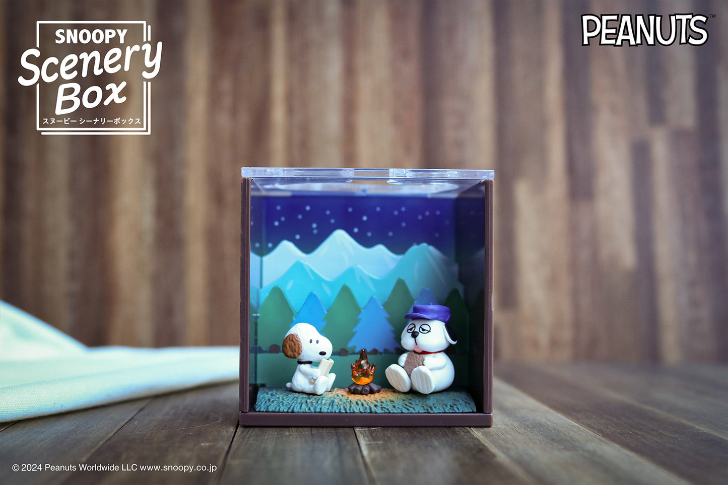 Snoopy | Re-ment | Scenery Box | Under the Starry Sky Scenery Figure