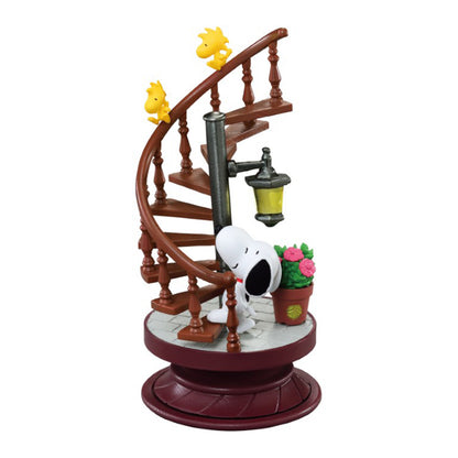 Snoopy | Re-ment | Spiral Diorama | Spiral Staircase Scenery Figure