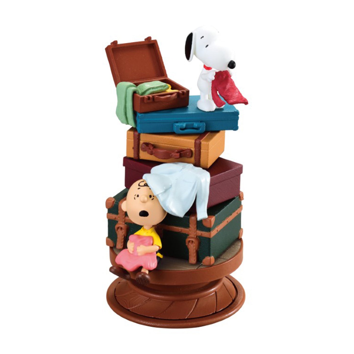 Snoopy | Re-ment | Spiral Diorama | Travel Bag Scenery Figure
