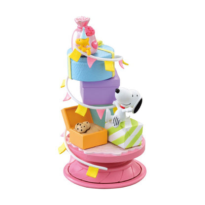 Snoopy | Re-ment | Spiral Diorama | Present Box Scenery Figure