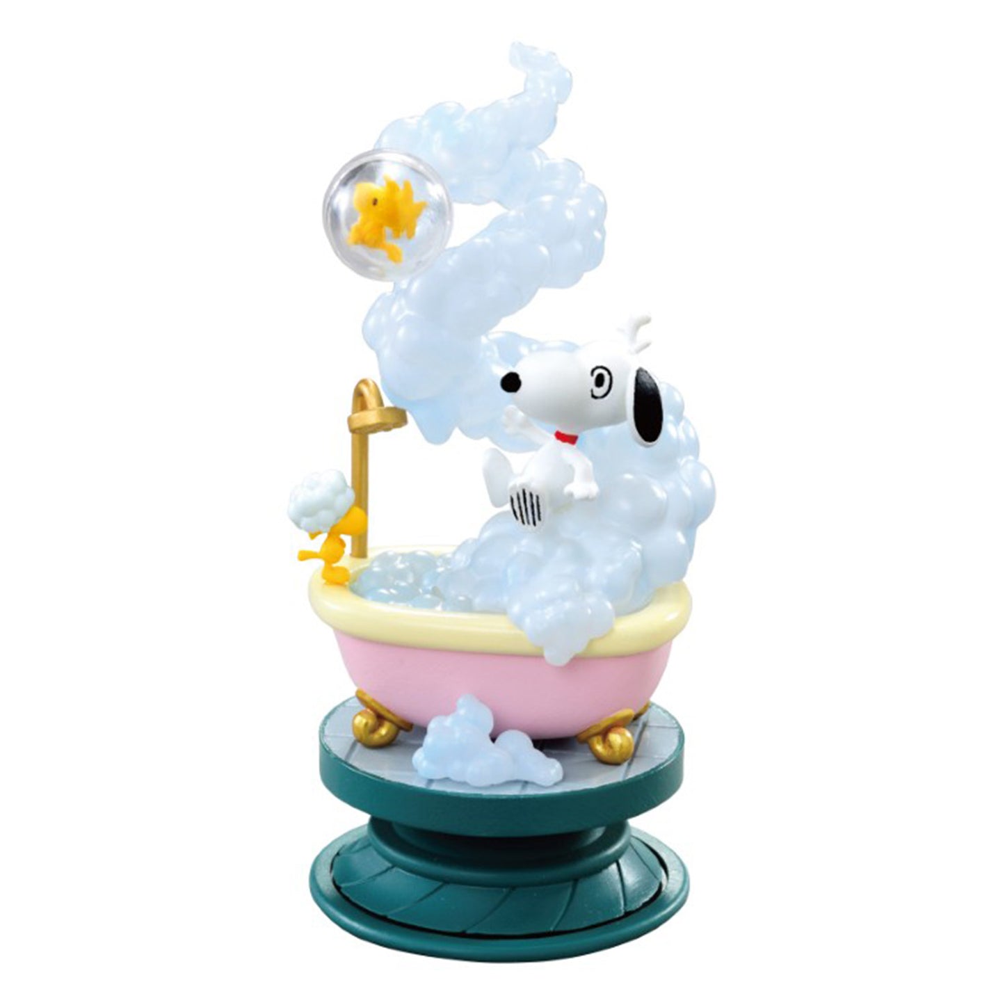 Snoopy | Re-ment | Spiral Diorama | Bubble Bath Scenery Figure