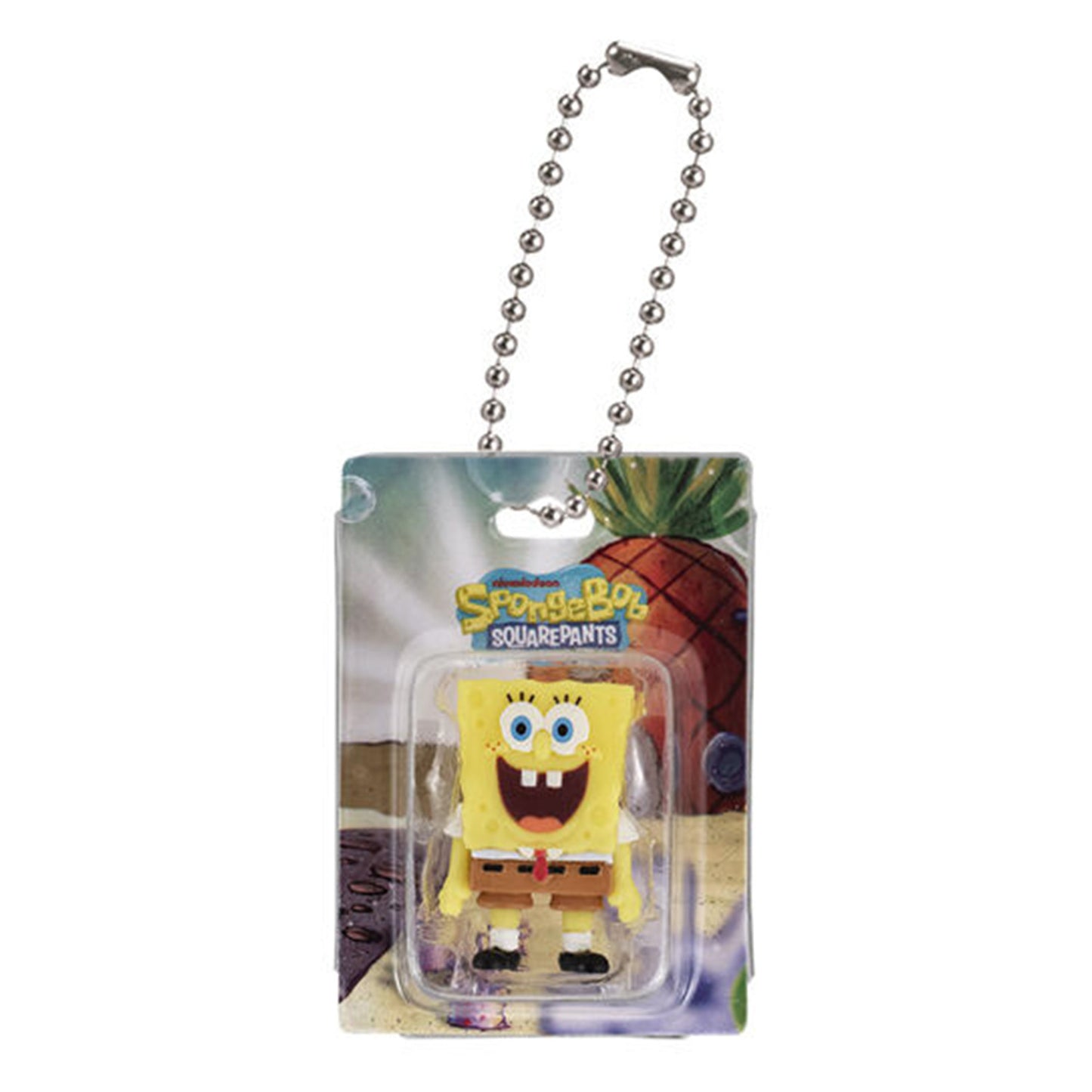 SpongeBob | Blister Miniature Package Charm | SpongeBob (Happy) Keychain Figure
