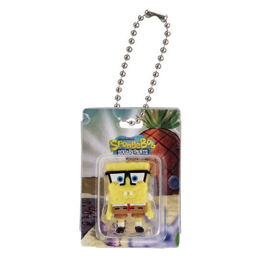 SpongeBob | Blister Miniature Package Charm | SpongeBob (Glasses) Keychain Figure