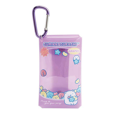 PRE-ORDER | Sumikko Gurashi | Gummy Gummy Party | Shirokuma Plush in Small Pouch with Carabiner