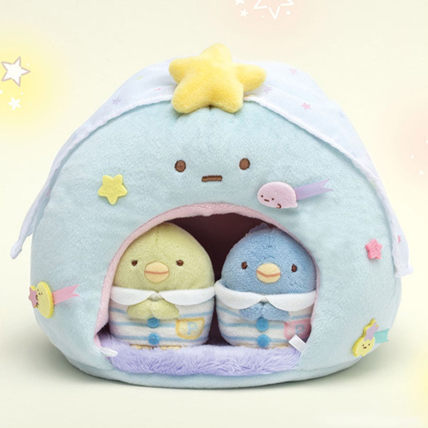 Sumikko Gurashi | Sleepover Pyjamas Party | Star Tapioca House Scene Small Plush