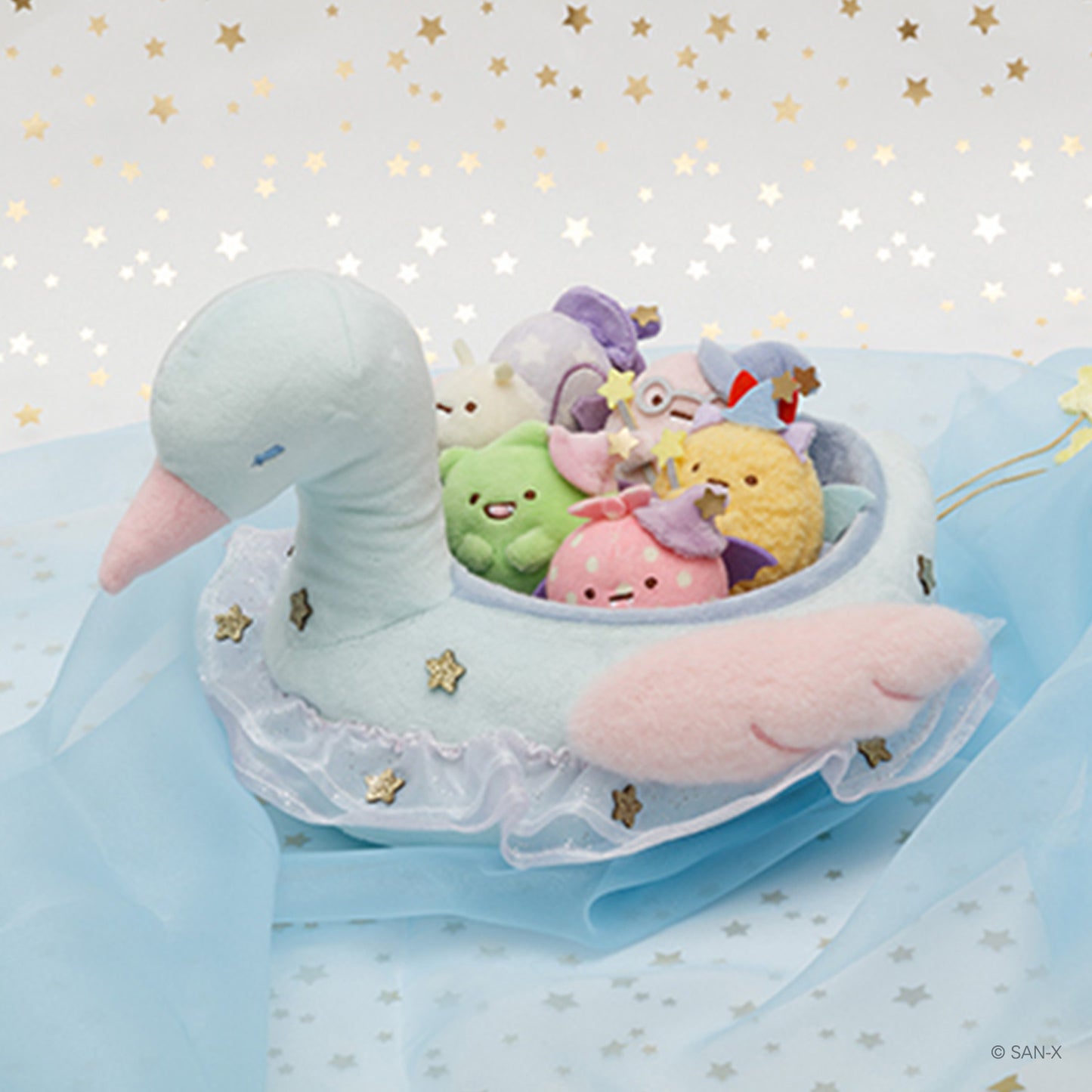 Sumikko Gurashi | Movie 2: The Little Wizard in the Blue Moonlight | Nisetsumuri Fake Snail (One) Tenori Mini Plush | Online Shop Limited