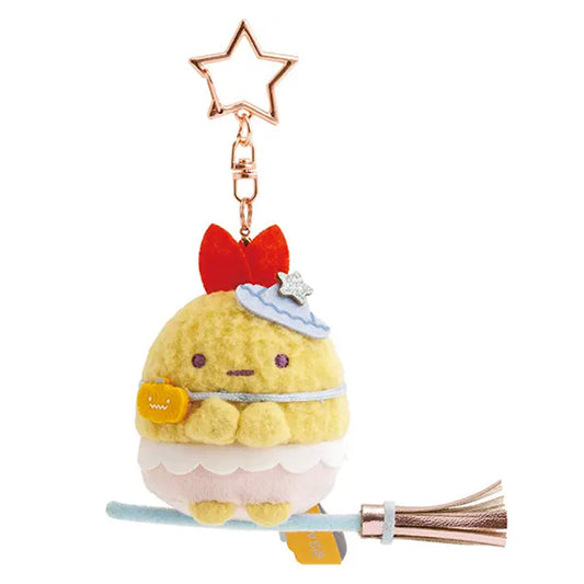 PRE-ORDER | Sumikko Gurashi | Magical Halloween | Ebifurai no Shippo (Flying Broom) Mascot Tenori Mini Plush