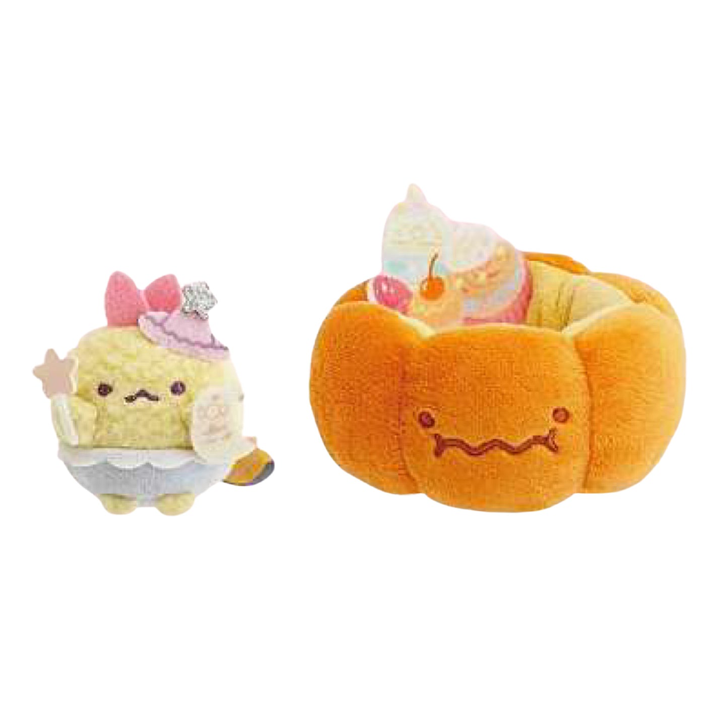 PRE-ORDER | Sumikko Gurashi | Magical Halloween | Ebiten no Shippo & Pumpkin Basket Tenori Mini Plush Set