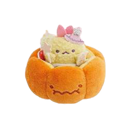 PRE-ORDER | Sumikko Gurashi | Magical Halloween | Ebiten no Shippo & Pumpkin Basket Tenori Mini Plush Set