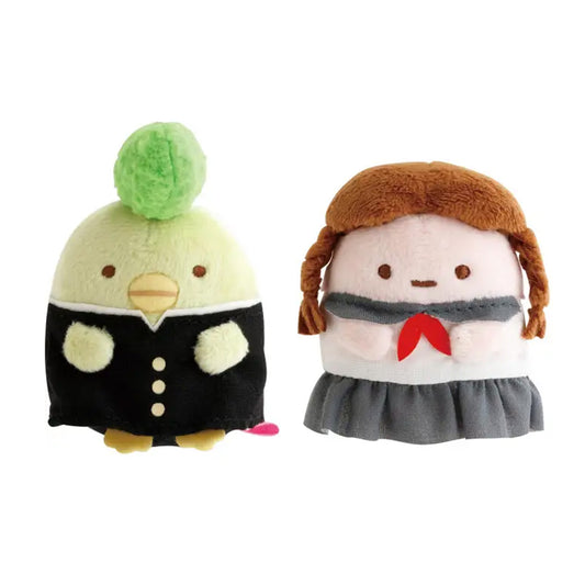 PRE-ORDER | Sumikko Gurashi | High School | Penguin? & Tapioca (Students) Tenori Mini Plush Set