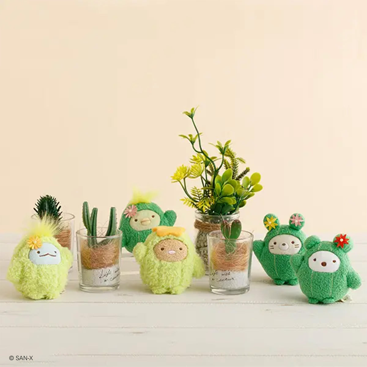 PRE-ORDER | Sumikko Gurashi | Looks Just Like Houseplants | Penguin? (Cactus) Tenori Mini Plush | Online Shop Limited