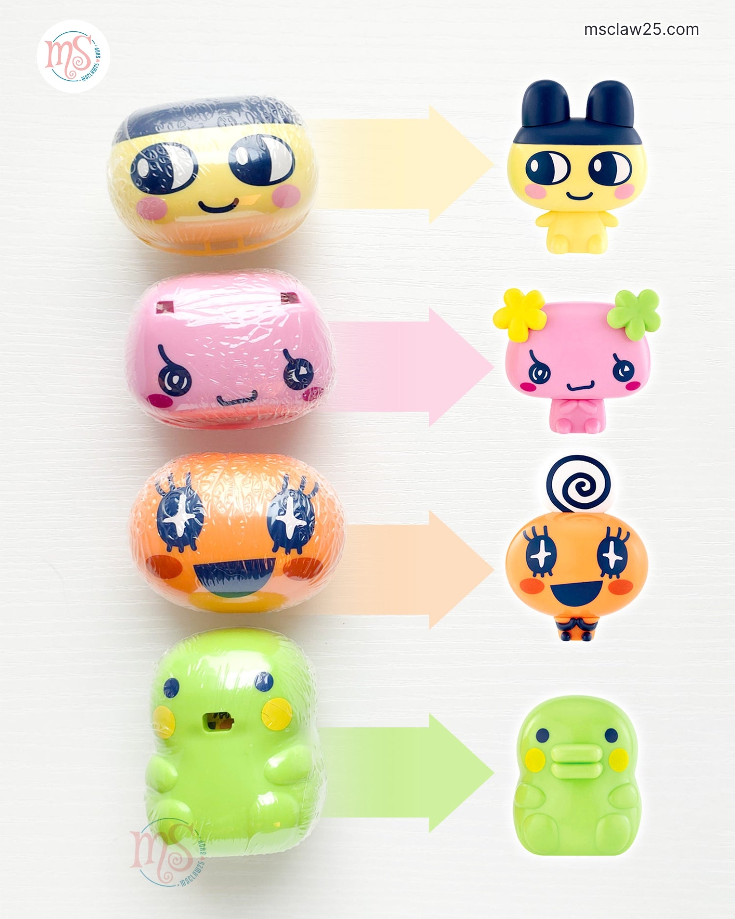 Tamagotchi | Capchara | Mametchi Transforming Figure – MSClaw25