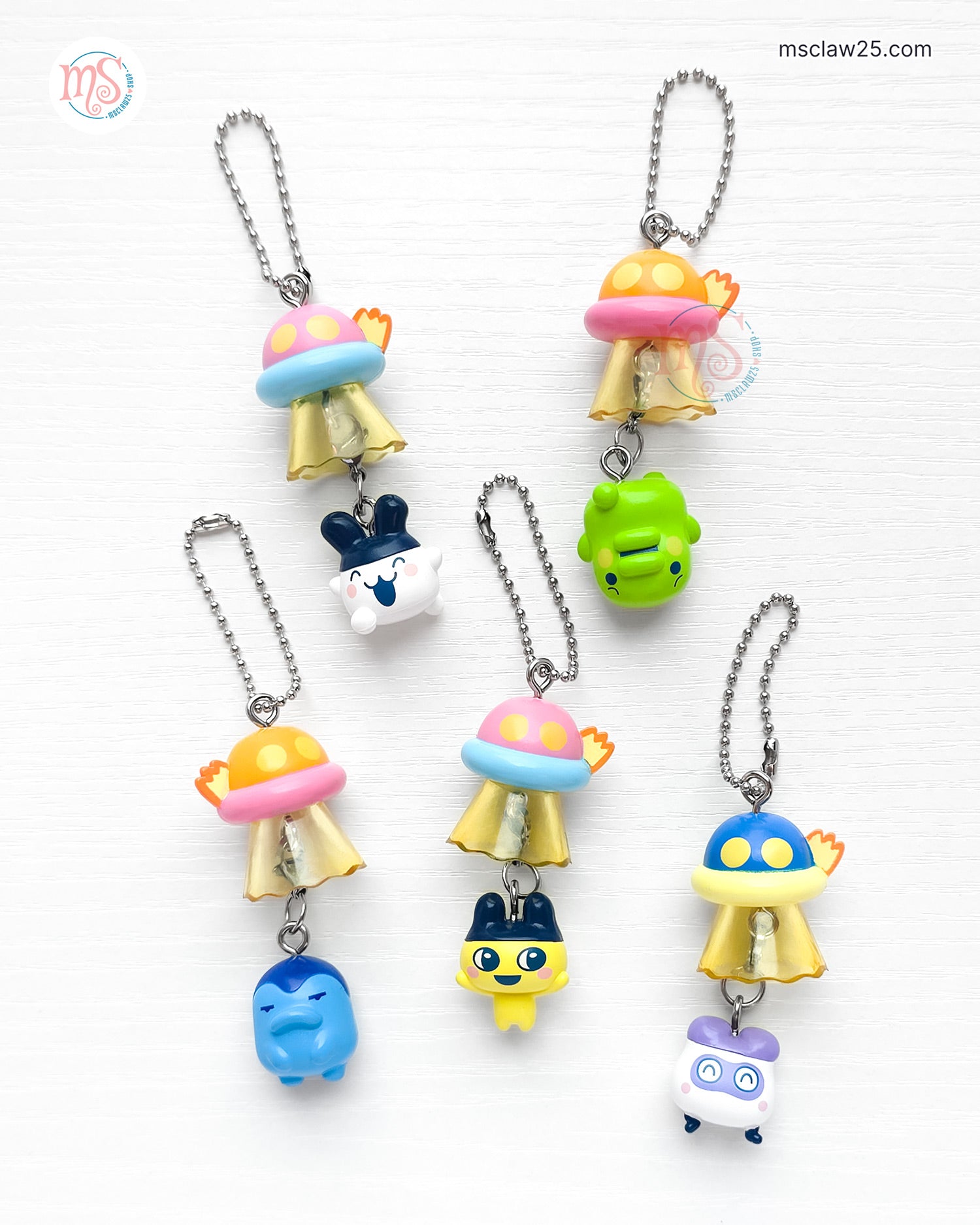 Tamagotchi | UFO Swing | Mametchi Keychain Figure – MSClaw25