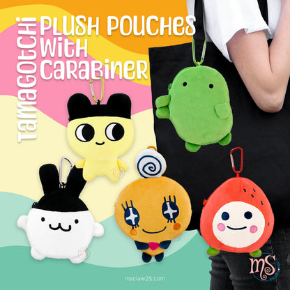 Tamagotchi | Ichigotchi Small Plush Pouch with Carabiner