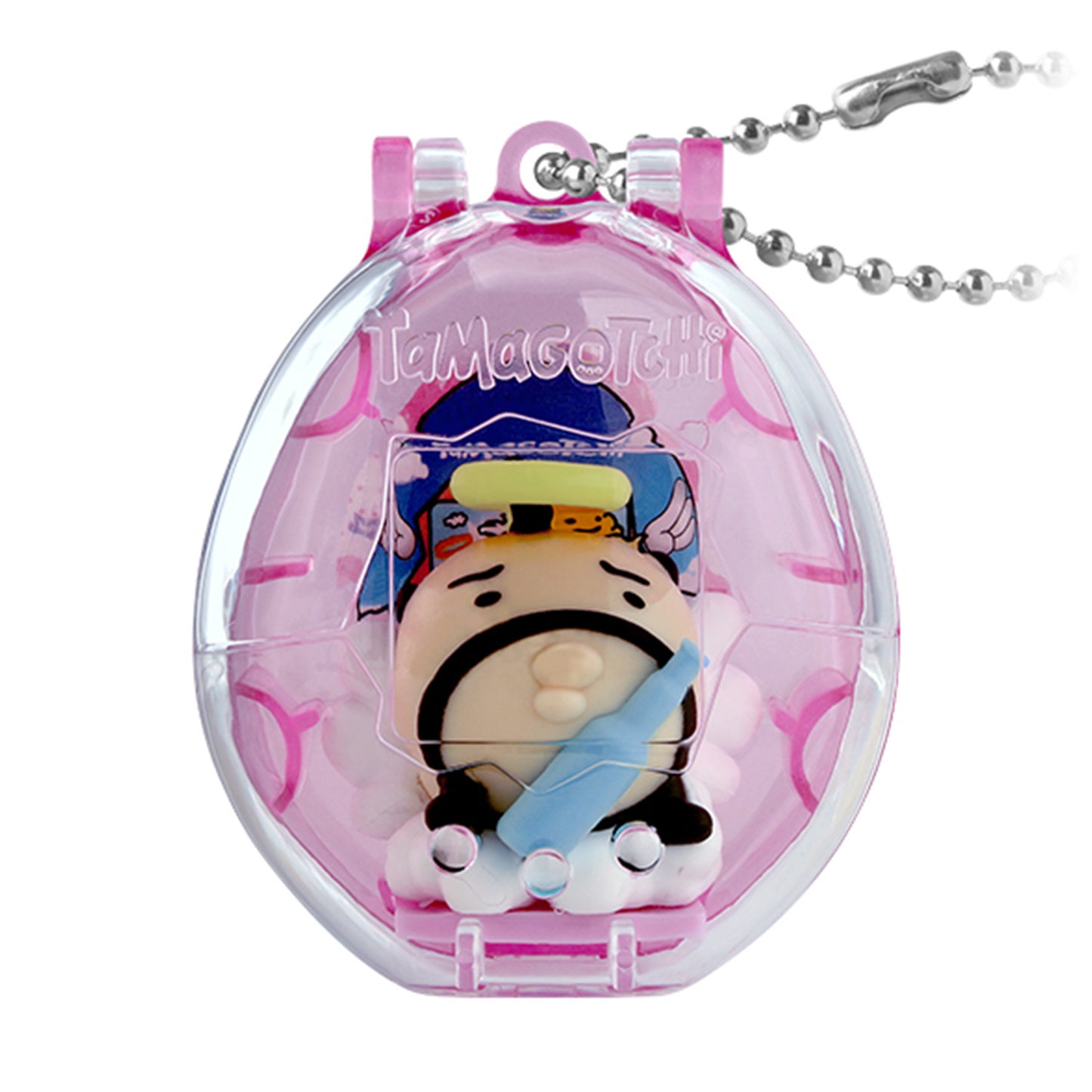 Tamagotchi Collectibles | Angel Snack Time | Oyajitenshi Oyajitchi Angel Keychain Figure