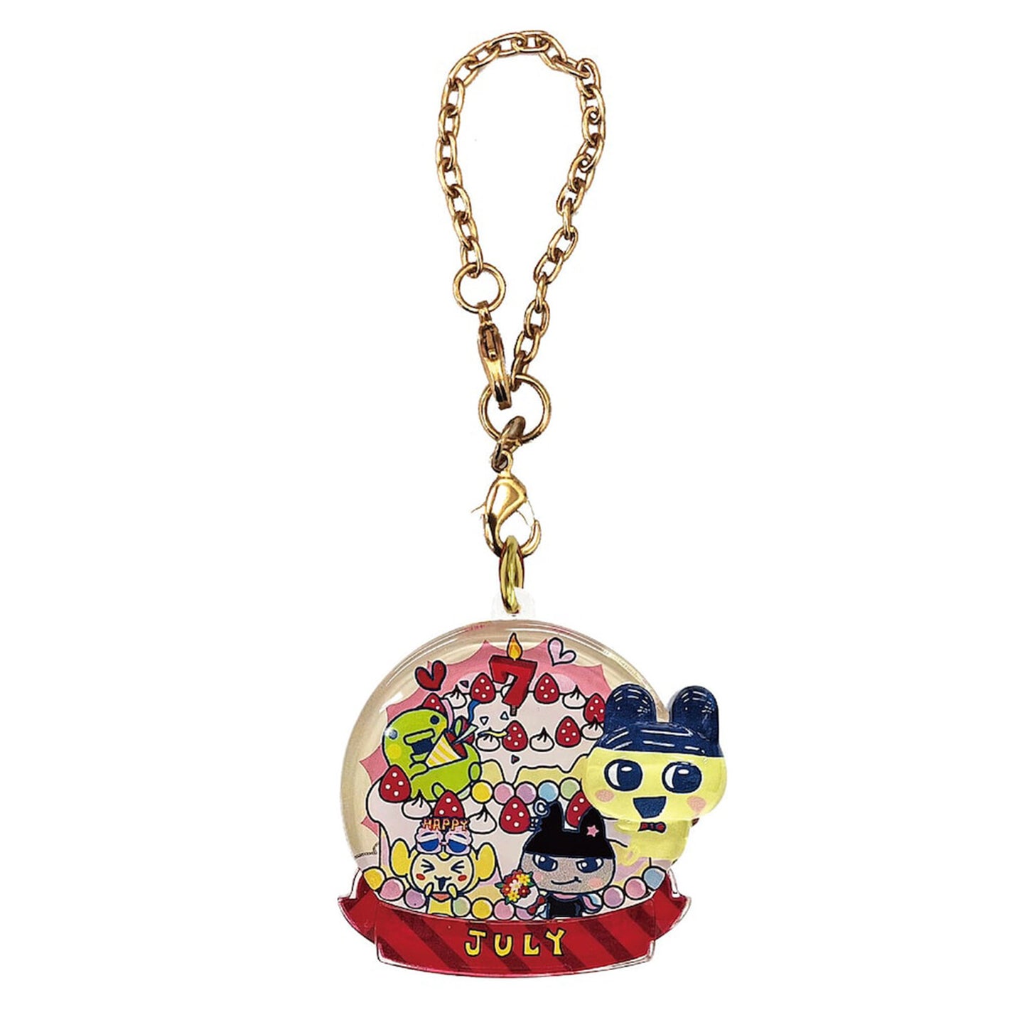 Tamagotchi | Birthday Pukkuri Clear Key Holder | July Keychain