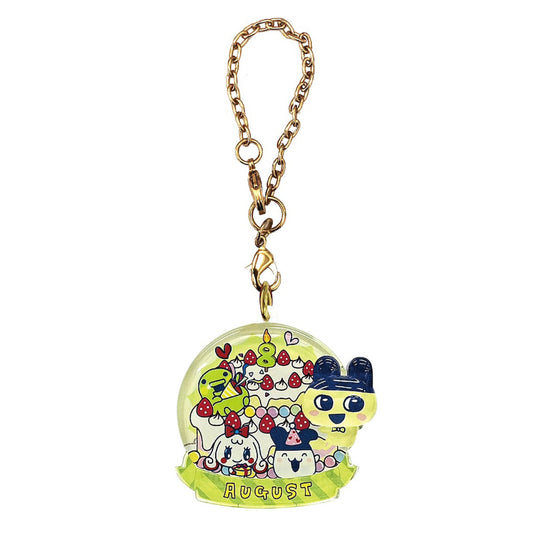 Tamagotchi | Birthday Pukkuri Clear Key Holder | August Keychain