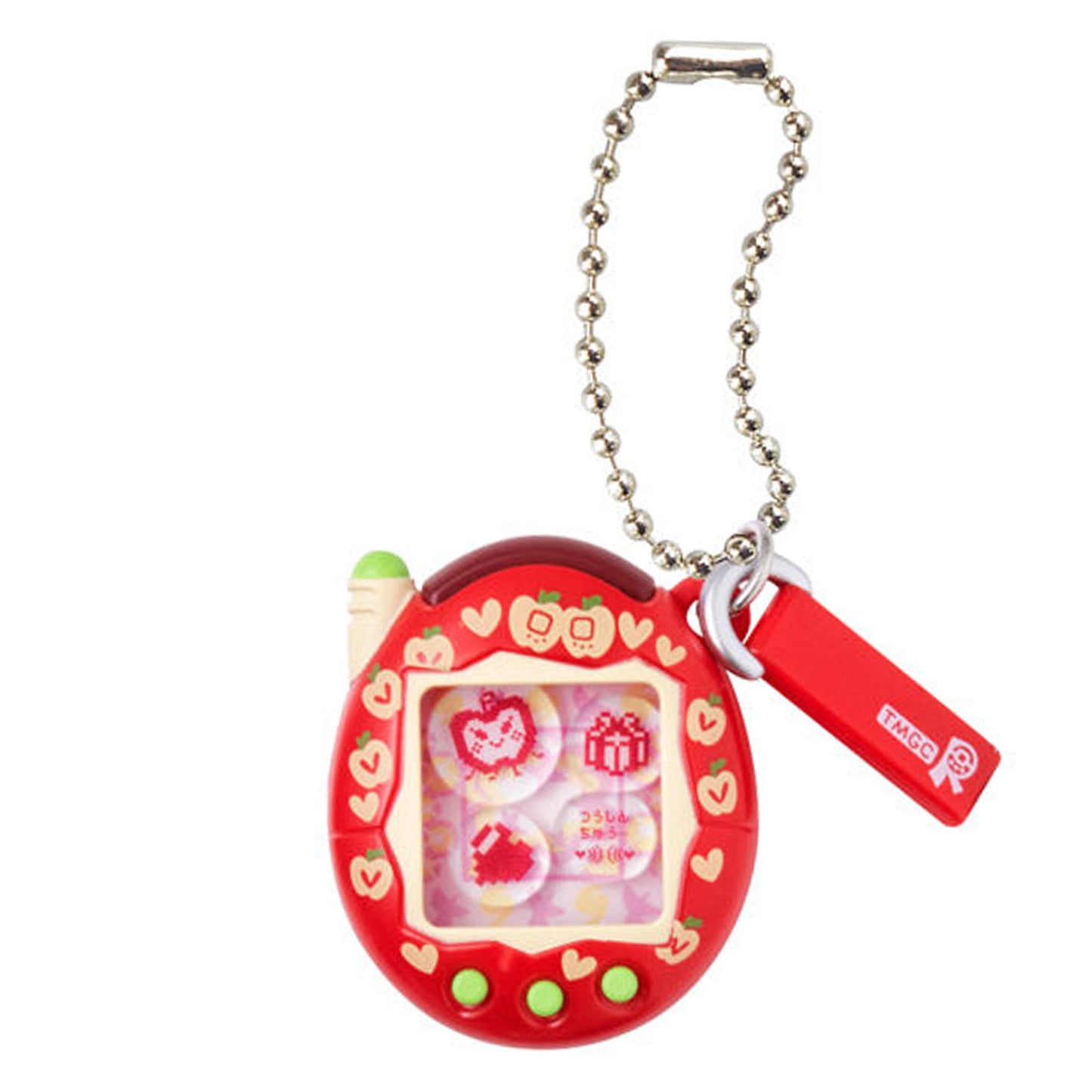 Tamagotchi | Shaka Shaka Charm Collection 3 | Ringotchi (Plus Red Series Apple Red) Keychain