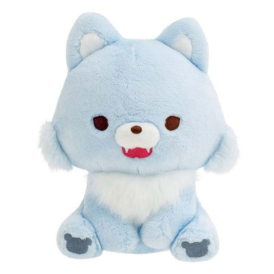 Rilakkuma | Aokogus Übernachtung | Blauer Wolf sitzend, kleines Plüschtier